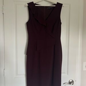 Antonio Melani Burgundy V-neck Dress 10